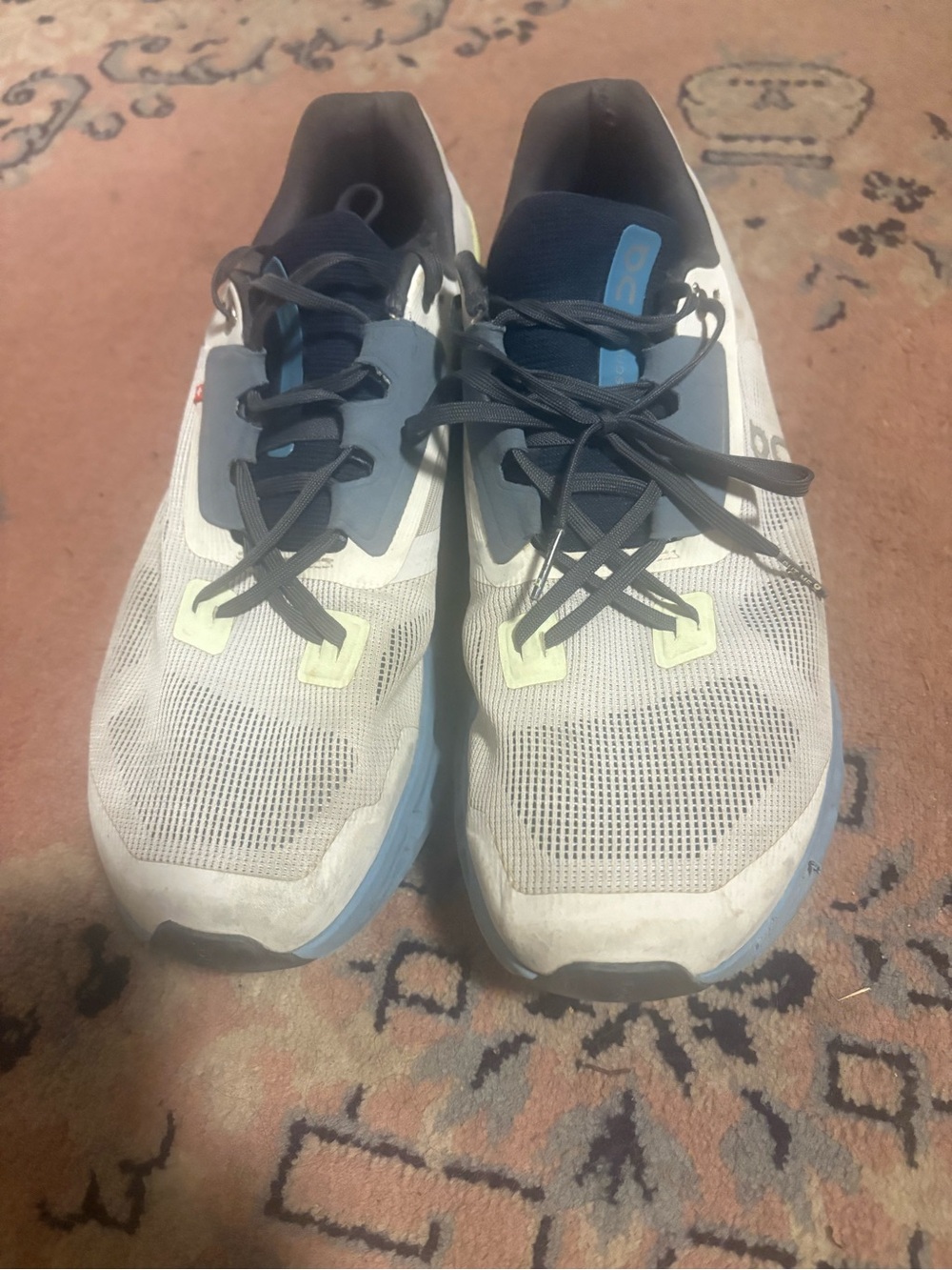 On Running Men's Running Shoes - White, Blue & Black